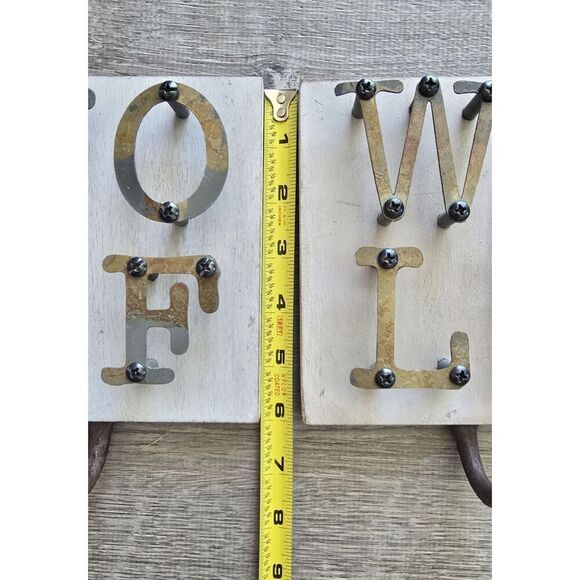 2 Mudpie WALK  WOOF Iron Hook Dog Leash Hanger HANGERS - Picture 2 of 11